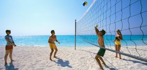 розыгрыш сета в волейболе на песке
